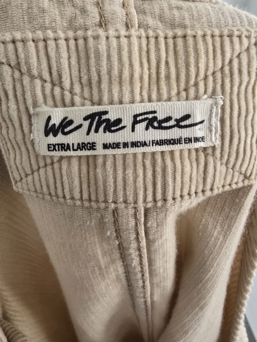 Free People We The Free Overall Smock Mini Dress Tan Size XL - Picture 10 of 11